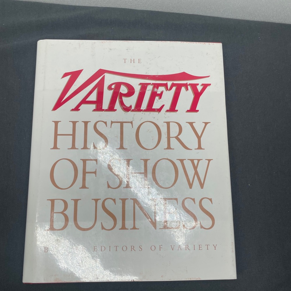 Variety History of Show Business Hardcover Book Illustrated Hollywood Retro